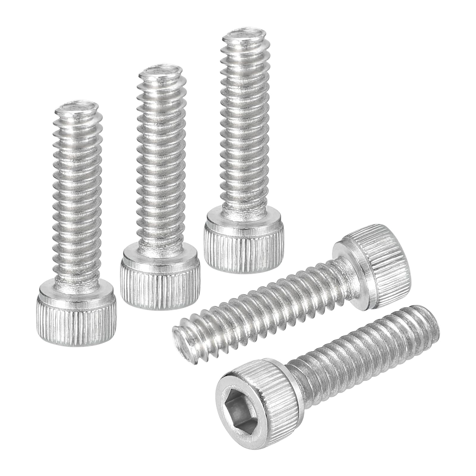 DTGN #10-24x3/4" Socket Head Cap Screws Bolts - 50Pack - Good for Road Bicycle, Mountain Bike, Auto, Motorcycle - 304 Stainless Steel Hex Head Metric Screws - Silver