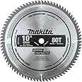 Makita D-65470 10" C.T. Circular Saw Blade 80T 5/8" for Wood