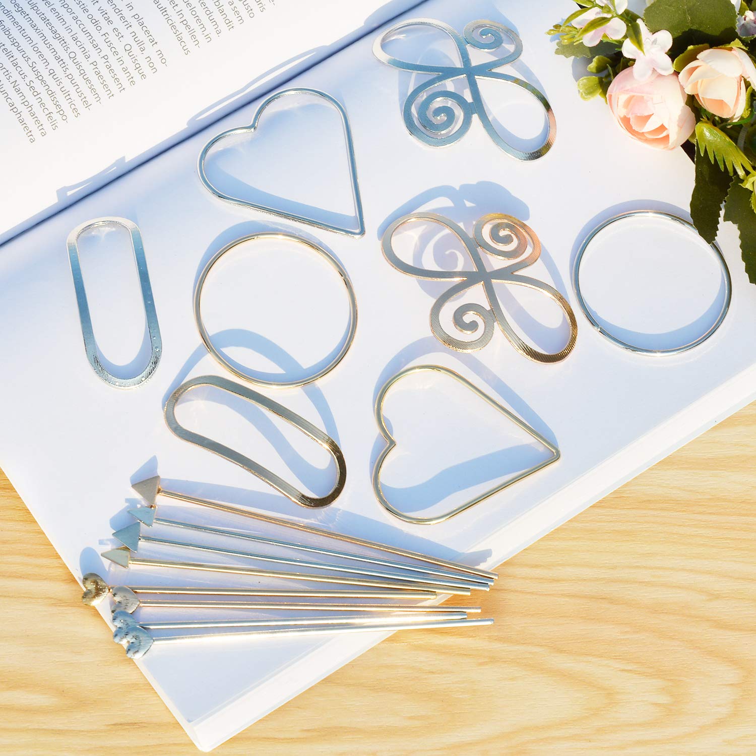 Hair Clips for Women, Kapmore 8PCS Minimalist Dainty Hair Clips Geometric Hairpin Clamps Hair Styling Accessories for Girls Women : Beauty