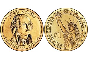 2007 P John Adams, 25-coin Bankroll of Presidential Dollars Uncirculated