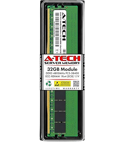Samsung 32GB DDR5 4800MHz PC5-38400 ECC RDIMM 2Rx8 Dual Rank 1.1V