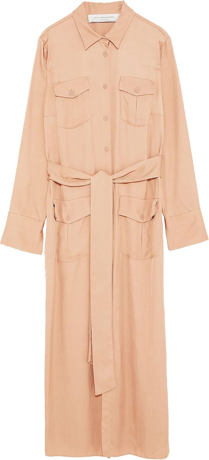zara maxi shirt dress