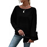RICHSTORY Womens Long Sleeve Shirts Crewneck Tunic Tops Pullover Sweaters Business Casual Blouses Fall Fashion 2025