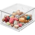 iDesign Stackable Storage Drawer for Fridge, Pantry, or Under Sinks, Clear, Made in USA