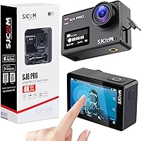 SJCAM SJ8Pro 4K Action Camera 60fps WiFi Sports Cam - 12MP Ultra HD Image - EIS 2.0-170° Wide Angle - Waterproof Up to 131ft