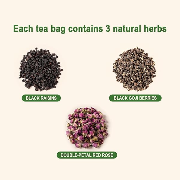 MAX FOODIE ROSE & BLACK GOJI BERRY HERBAL TEA – NATURAL ANTIOXIDANT-RICH BLEND FOR SKIN GLOW, RELAXATION & IMMUNE SUPPORT – 7 TEA BAGS (70G, 8G/BAG)
