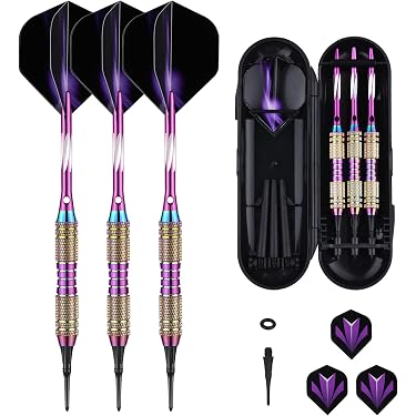 Jeu de fléchettes à Pointe Souple Core Plus Authentique 100% Laiton 16 g.[G849] - Jeux