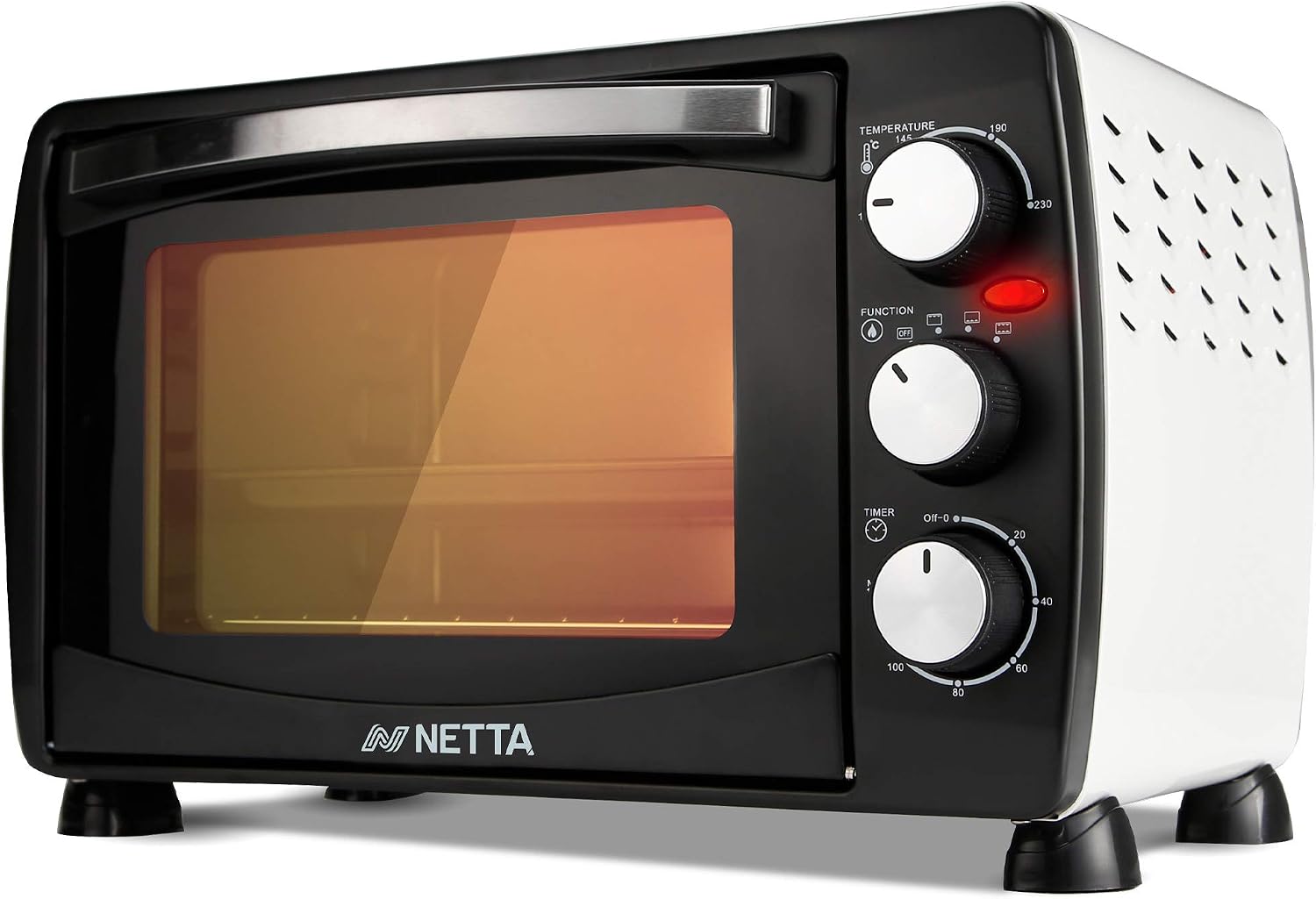 NETTA 26L Electric Mini Oven with Multiple Cooking Functions & Grill ...