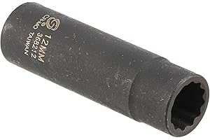 Sunex 368212 3/8-Inch Drive 12-mm 12-Point Deep Impact Socket