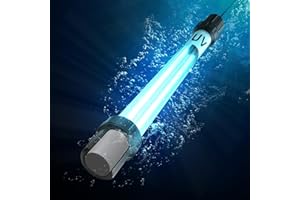 COOSPIDER-REPTA 32W Aquarium UV Light for 200-3000 Gallon, UV Pond Water Clarifier for Koi Pond, Swimming Pool, Spa, Large Fish Tank, Cold Plunge UV Light for Pond Algae Control