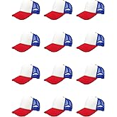 12 Pack Sublimation Hats for Men Blank Trucker Hats Bulk Snapback Mesh Women Baseball Caps DIY Custom 18 Colors