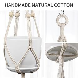 IDEEEPAN 2 Pack Macrame Plant Hanger, 49 Inch, Fits