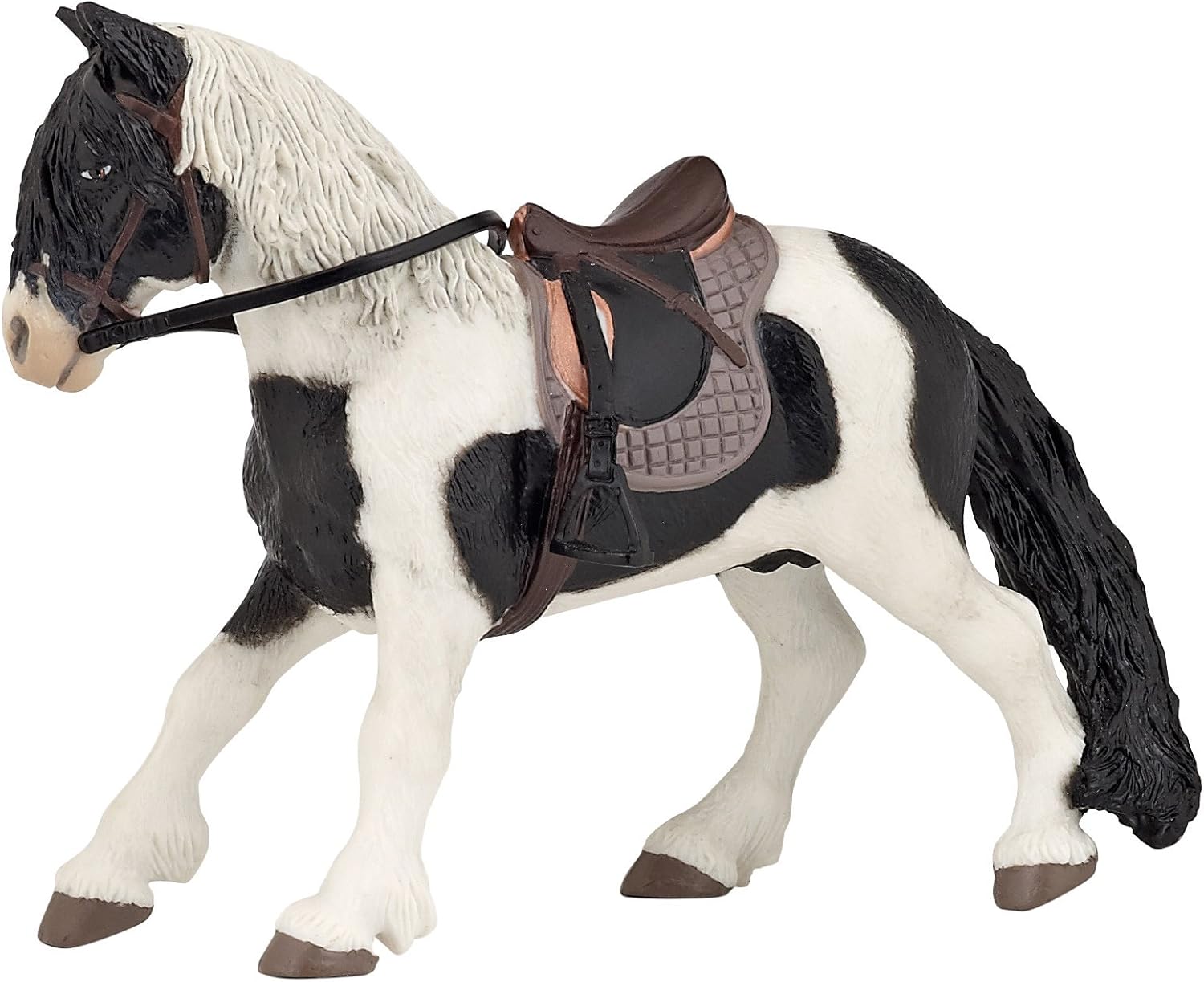 Papo, Realistic Pony With Saddle Figure, Ages 3+, Horses And Ponies Collection, Creative Play Equestrian World