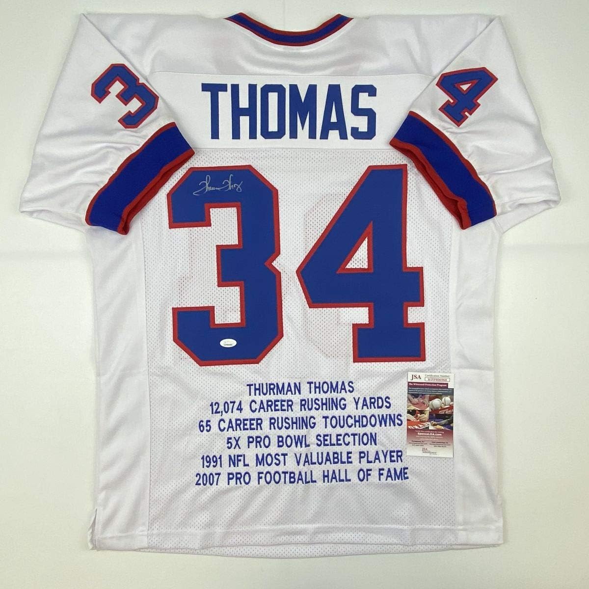 thurman thomas autographed jersey