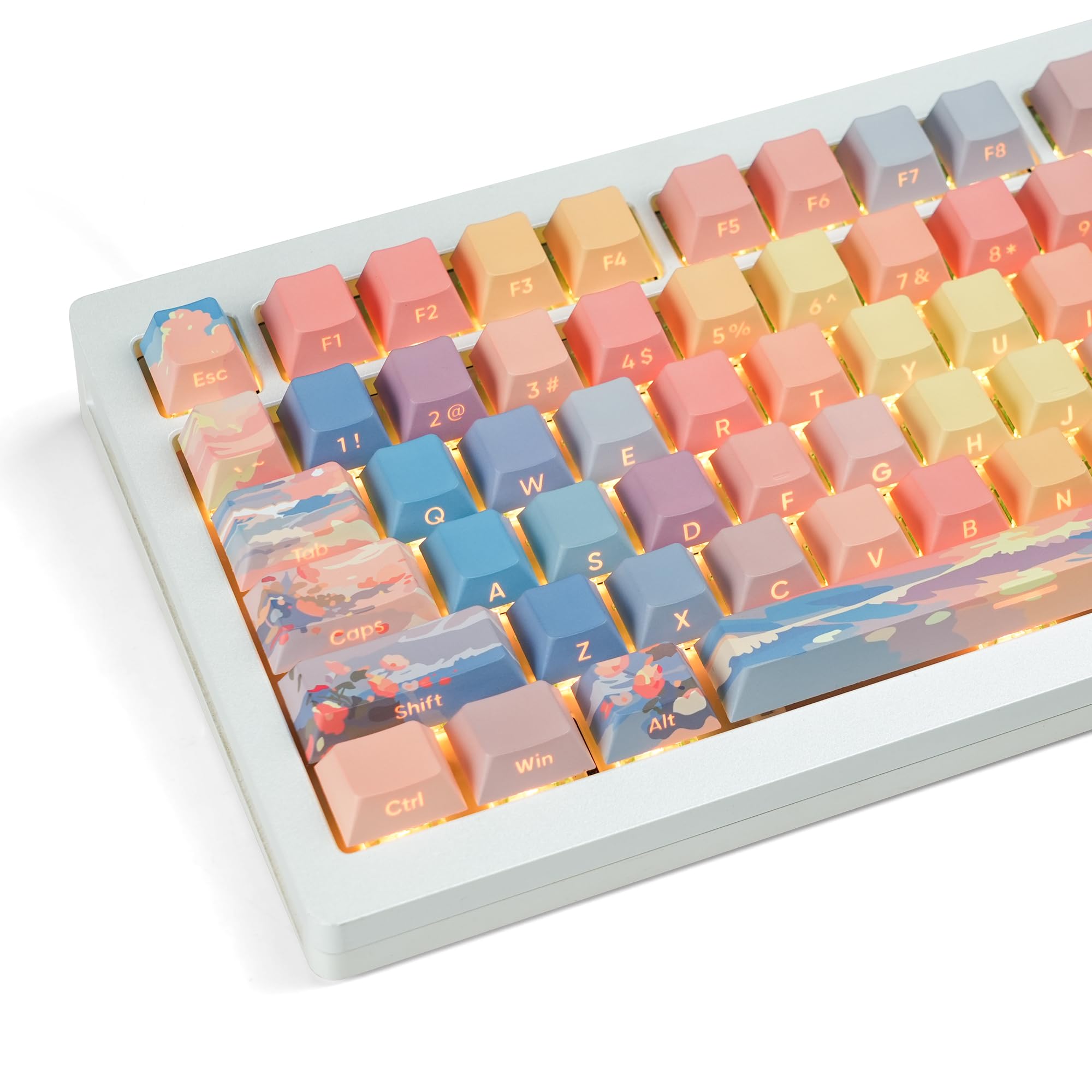 Mua dagaladoo Side Printed-PBT keycaps,Double Shot,Shine Through Custom ...