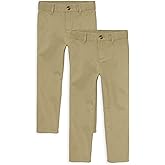 The Children's Place Boys Stretch Relaxed Straight Chino Pants, Multipacks