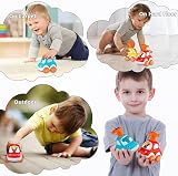lerrbo 4pc Animal Car Toys for Toddlers 1-2 Years Old, Baby Pull Back Cars, 1st view 4