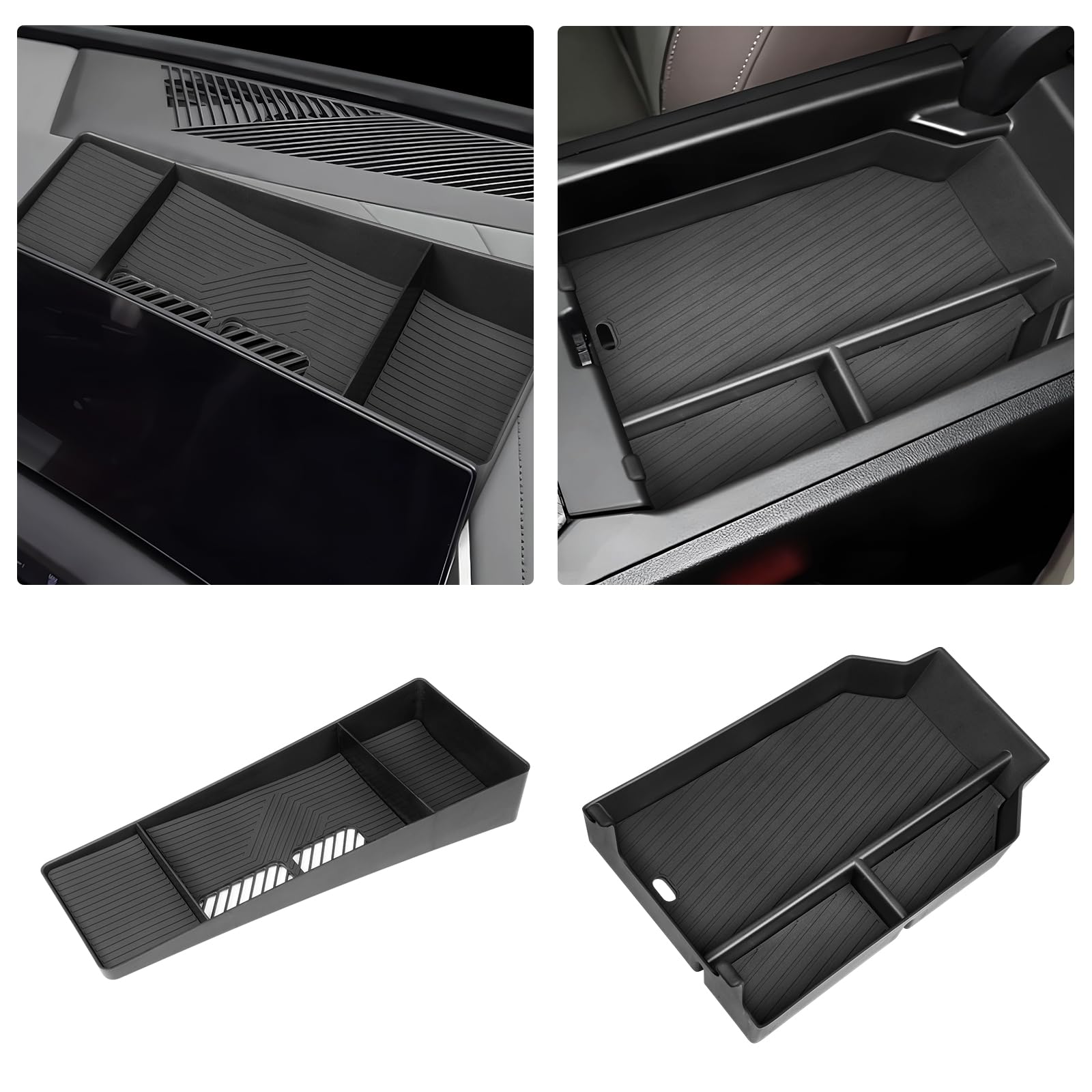 Photo 1 of Karltys 2PCS BMW X3 Center Console Organizer for 2025 BMW X3 G45 (30 xDrive/M50 xDrive) Accessories, Middle Console Armrest Organizer, Dashboard Tray, Dash Storage Tray
