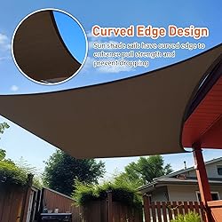 Artpuch 6'x9' Customize Mocha Brown Sun Shade Sail