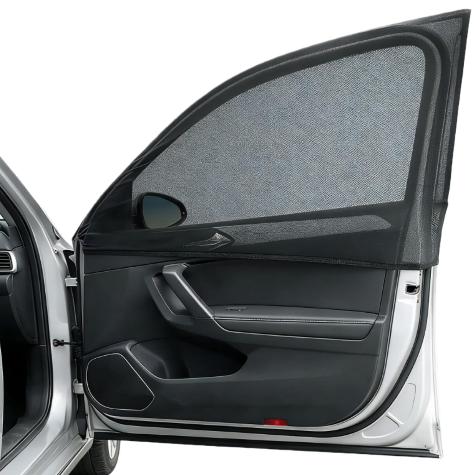 Photo 1 of 2pcs Car Front Window Screen Mesh, Suitable for Camping, Travel, UV-Protection, Breathable Mesh Car Window Sunshade for SUV Cars