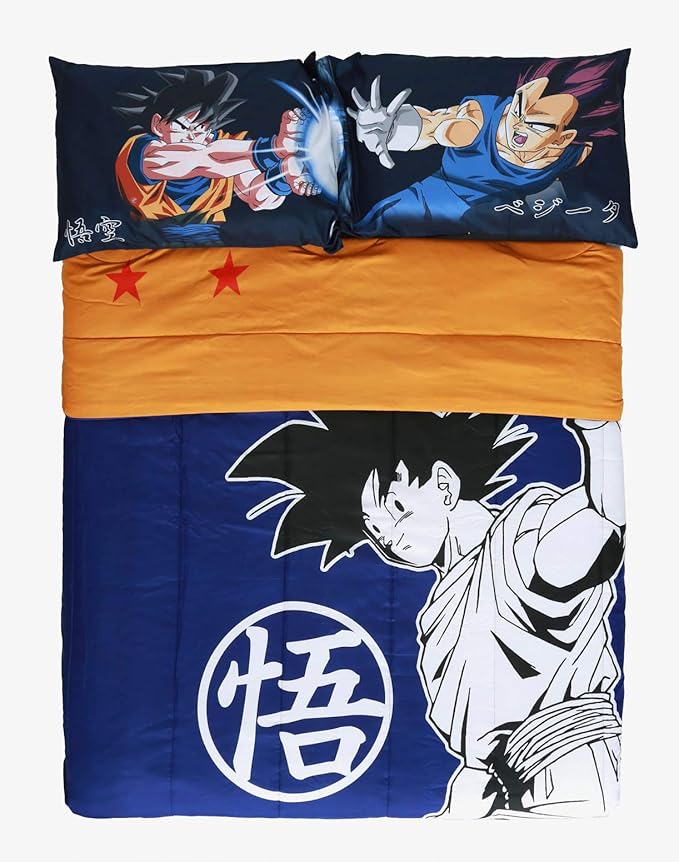 Dragon Ball Z Bed Comforter Featuring Goku, Full/Queen Size