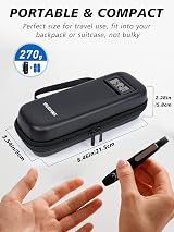 YOUSHARES Insulin Cooler Travel Case with Temperature Display (Black) view 4
