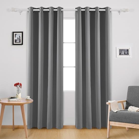 Amazon.com: Deconovo Solid Super Soft Heavy Duty Blackout Curtains