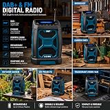 UEME 5W Rugged DAB+/FM Cordless Work Site Radio Bluetooth 6000mAh view 5
