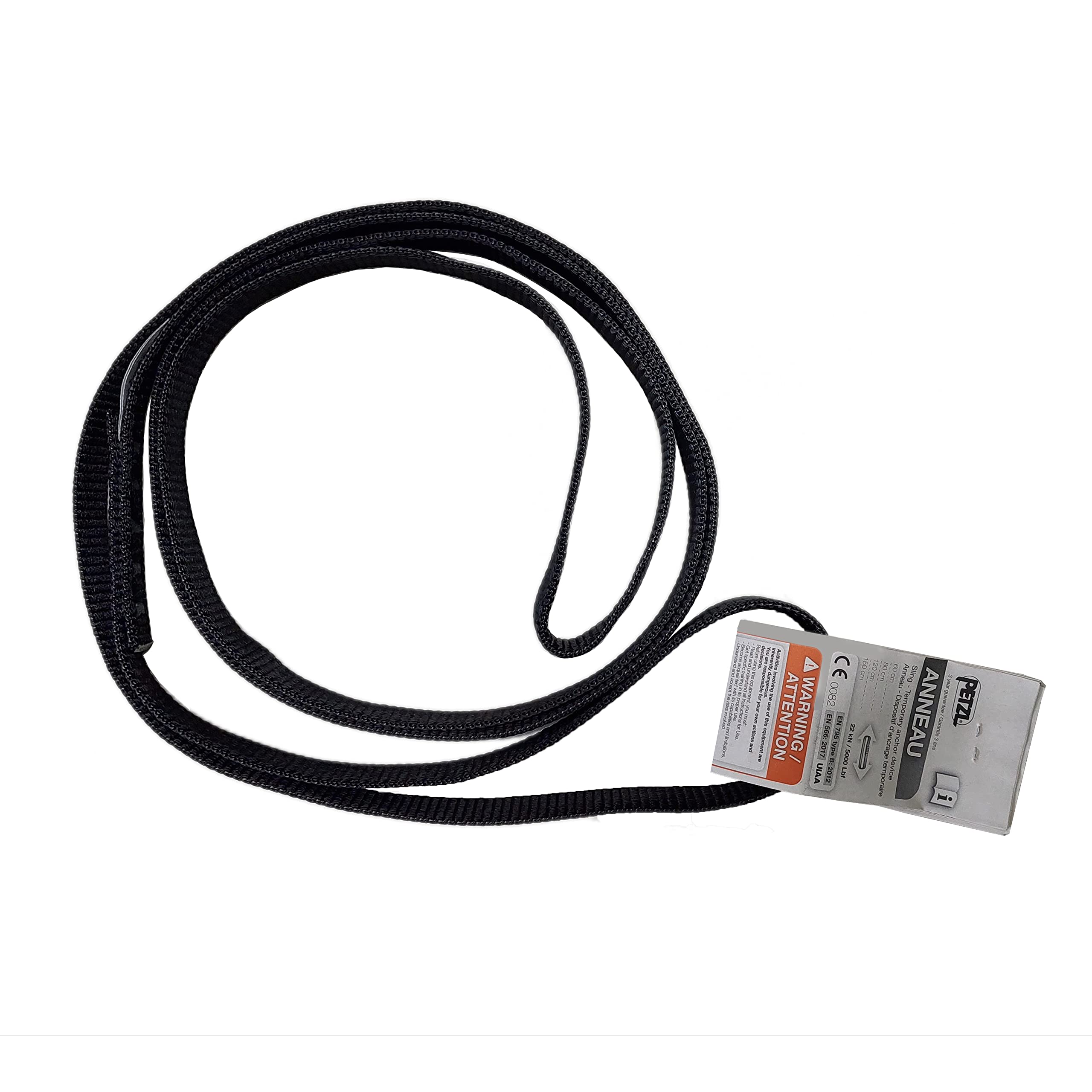 Petzl C40 60N ANNEAU Open Loop Sling, 60 cm, Black