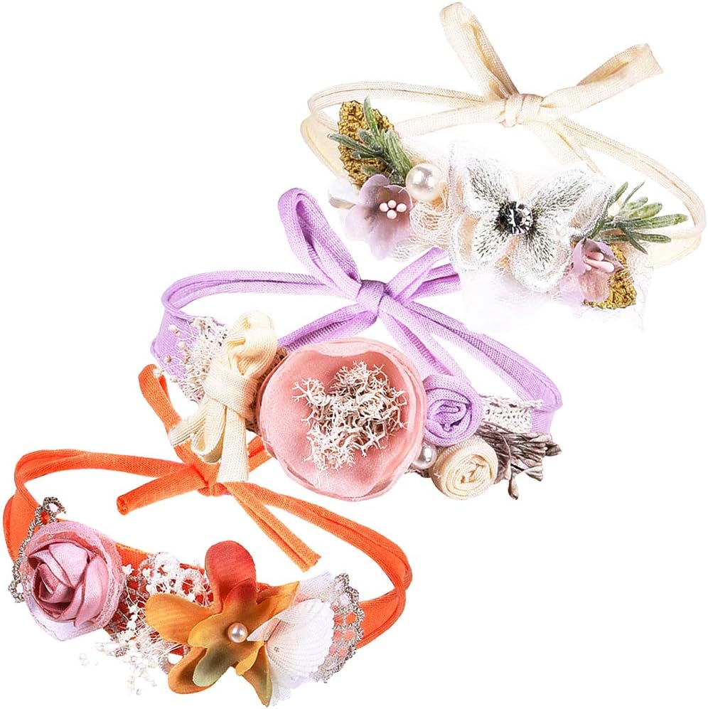 Gacimy Baby Girls Nylon Headbands Hair Bows Accessories for Newborn Toddler Infant