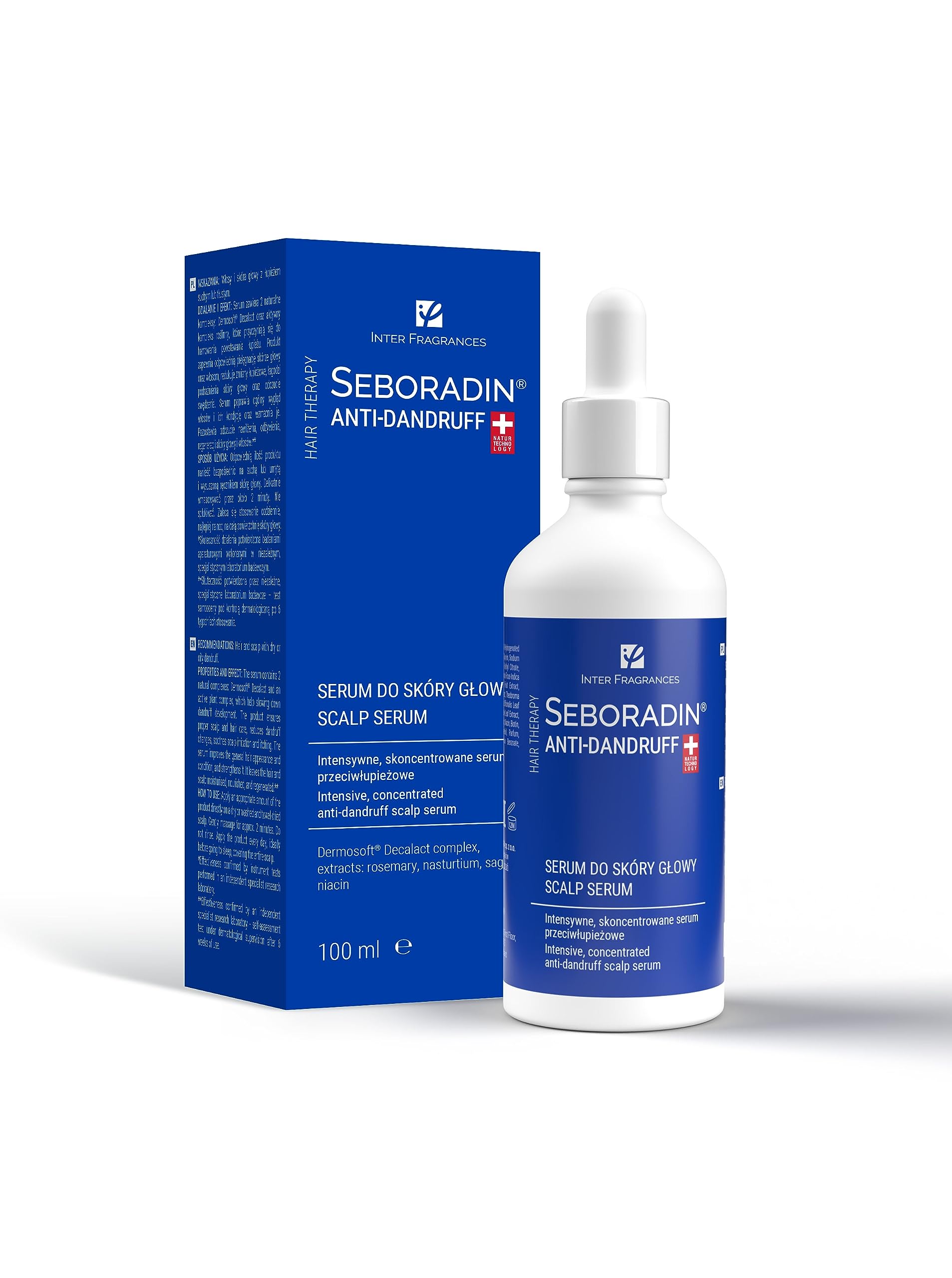 Seboradin Scalp Serum Anti Dandruff Hair Treatment Intensive Hydration Nourishment Regeneration 100 ml