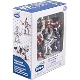 Mini Knight Figurines, Set of 12, Toy, Medieval Collection, Kids Ages 3+ | Creative play in a fantasy world | 8 x 8 x 15 cm | hand-painted | a full set to collect | gift idea for girls and boys