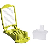 Luncheon Meat Slicer and Musubi Maker Press Mold Set, Kit, Certified Safety, Quality 11 Stainless Steel Wires (Green…