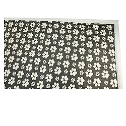 long rich Printed Dog paw Flannel Reverse to Sherpa