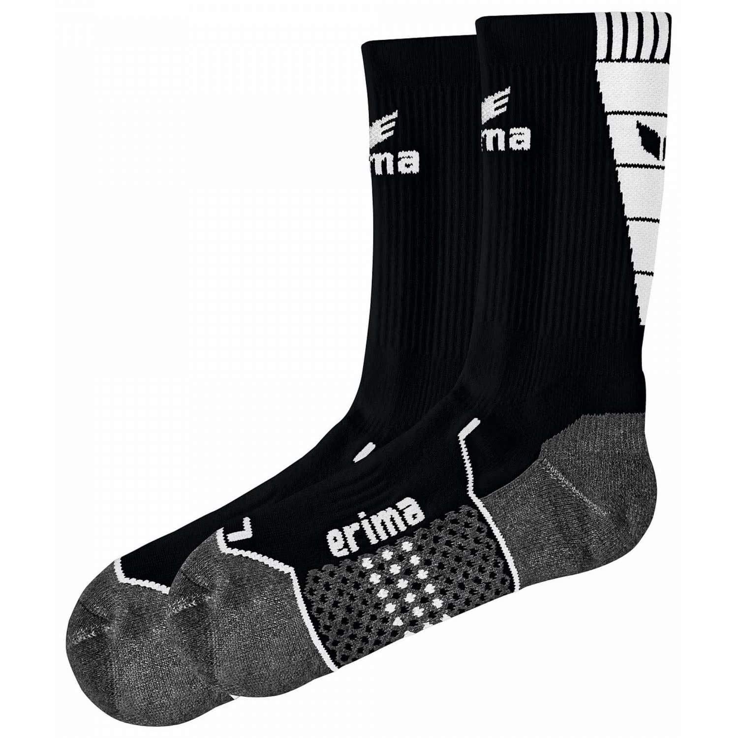 Erima Men's Accessories Training Socks, mens, Training socks, 318609, black/white, 4 (EU)