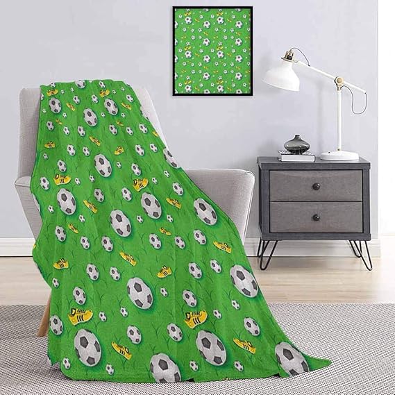 Toopeek Soccer Rugged or Durable Camping Blanket Professional Player