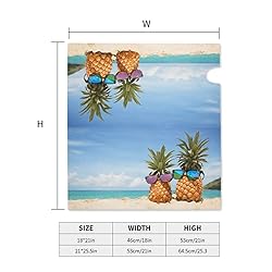 Abucaky Attractive Pineapples Summer Beach Mailbox