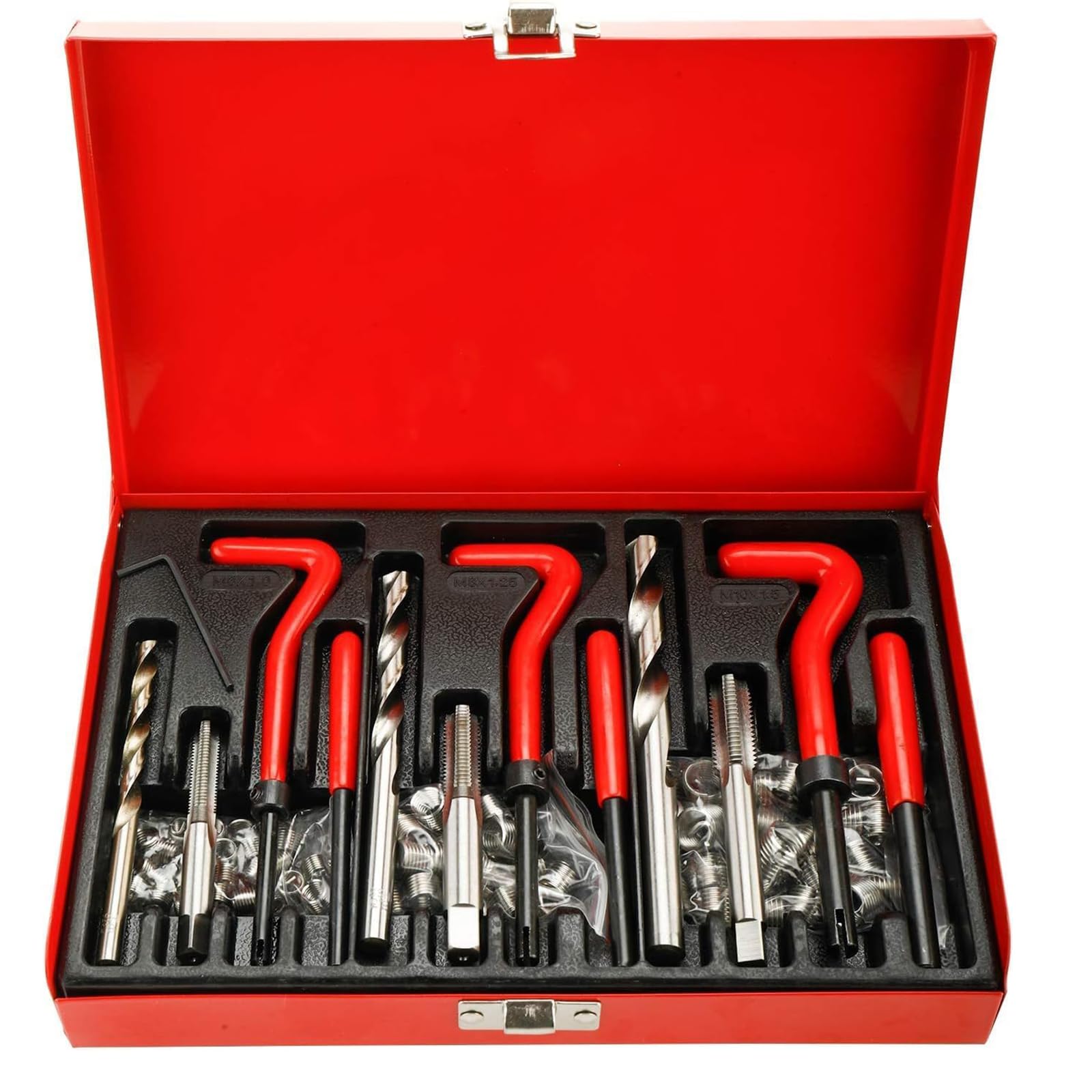 FreeTec Thread repair set of drill helicoil car (88 Piece)