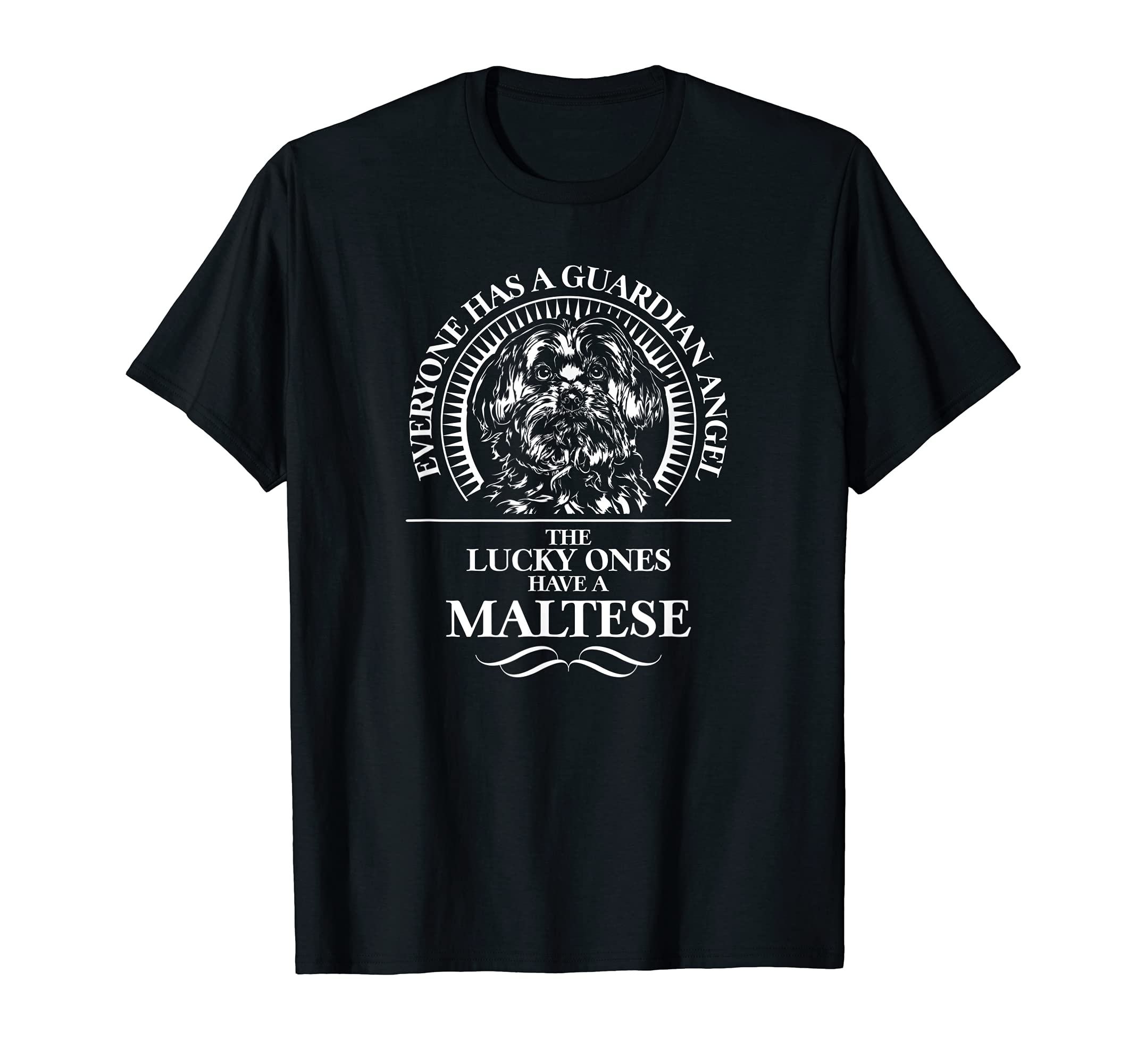 Proud Maltese Guardian Angel dog saying T-Shirt