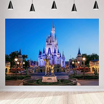 Amazon Com Kids Cartoon Theme Park Backdrop For Party