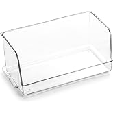 BINO | Stackable Plastic Storage Bins, Medium | THE MYRIAD COLLECTION | Multipurpose Bins | Pantry Organizers And Storage | Home Organization Containers | Clear Plastic Fridge Bin | Freezer Organizer