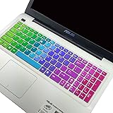 CaseBuy Keyboard Cover for ASUS K501UX K501LX GL502VY GL502VT GL551 GL552VW GL552JX Q503UA Q552UB Q553UB Q524UQ Q534UX X540SA F554LA F555 F556UA R556LA N551JQ X550ZA X751LAV GL752VW(Rainbow)