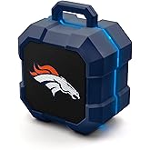 SOAR NFL Shockbox LED Wireless Bluetooth Speaker - Water Resistant IPX4, 5.0 Bluetooth with Over 5 Hours of Play Time - Small Portable Speaker - Officially Licensed NFL, Perfect Home & Outdoor Speaker
