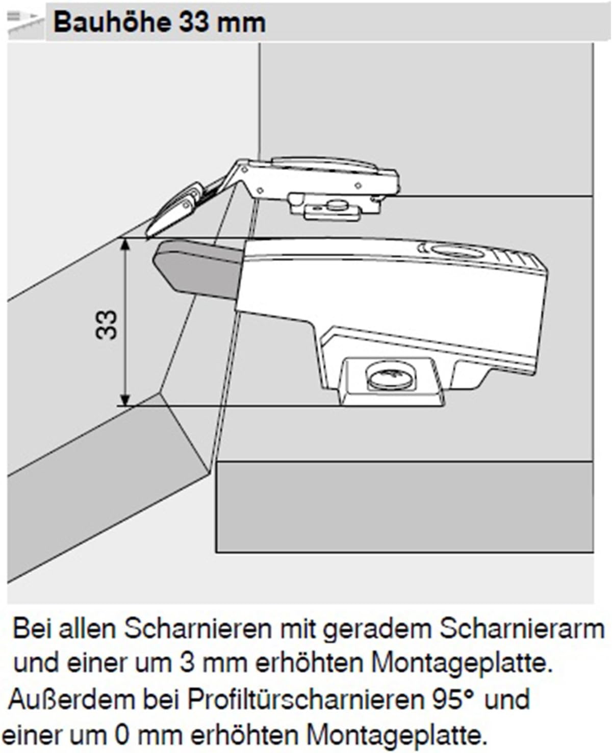Blum Blumotion Door Lock with kreuzmontagplatte 33 mm Diameter (105031775, Silver - Image 4