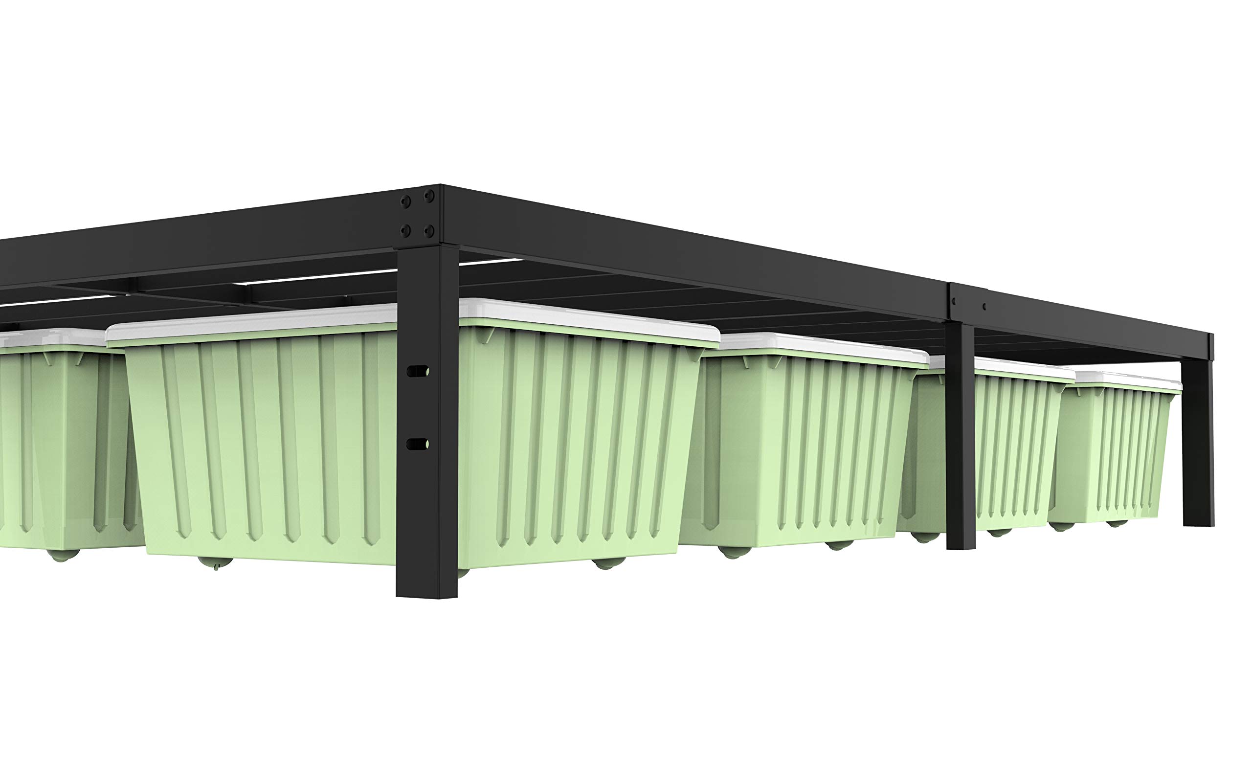 Heavy Duty NonSlip Full Size Bed Frame with Steel Slat Support, 14