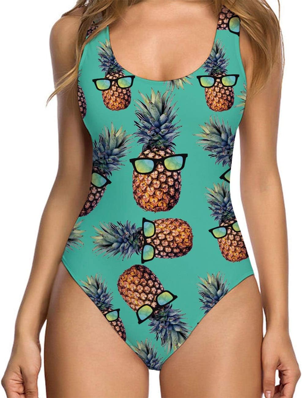 Women's One Piece 3D Print Funny Swimsuits Bathing Suit Swimwear Beachwear