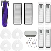 Aerqvix Accessories Replacement for NARWAL Freo X Ultra Robot Cleaner Vacuum Accessories Set 1X MainBrush 2X Filters 4X Moppads 4X SideBrushes 4X Dustbags 1X Silver ion Module