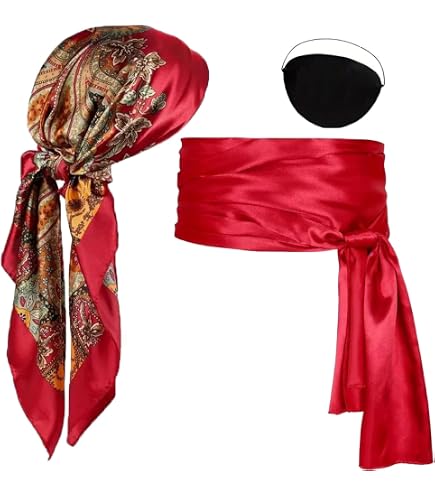 Amazon.com: 6PCS Pirate Costume Set,Women Pirate Accessories  display picture 1