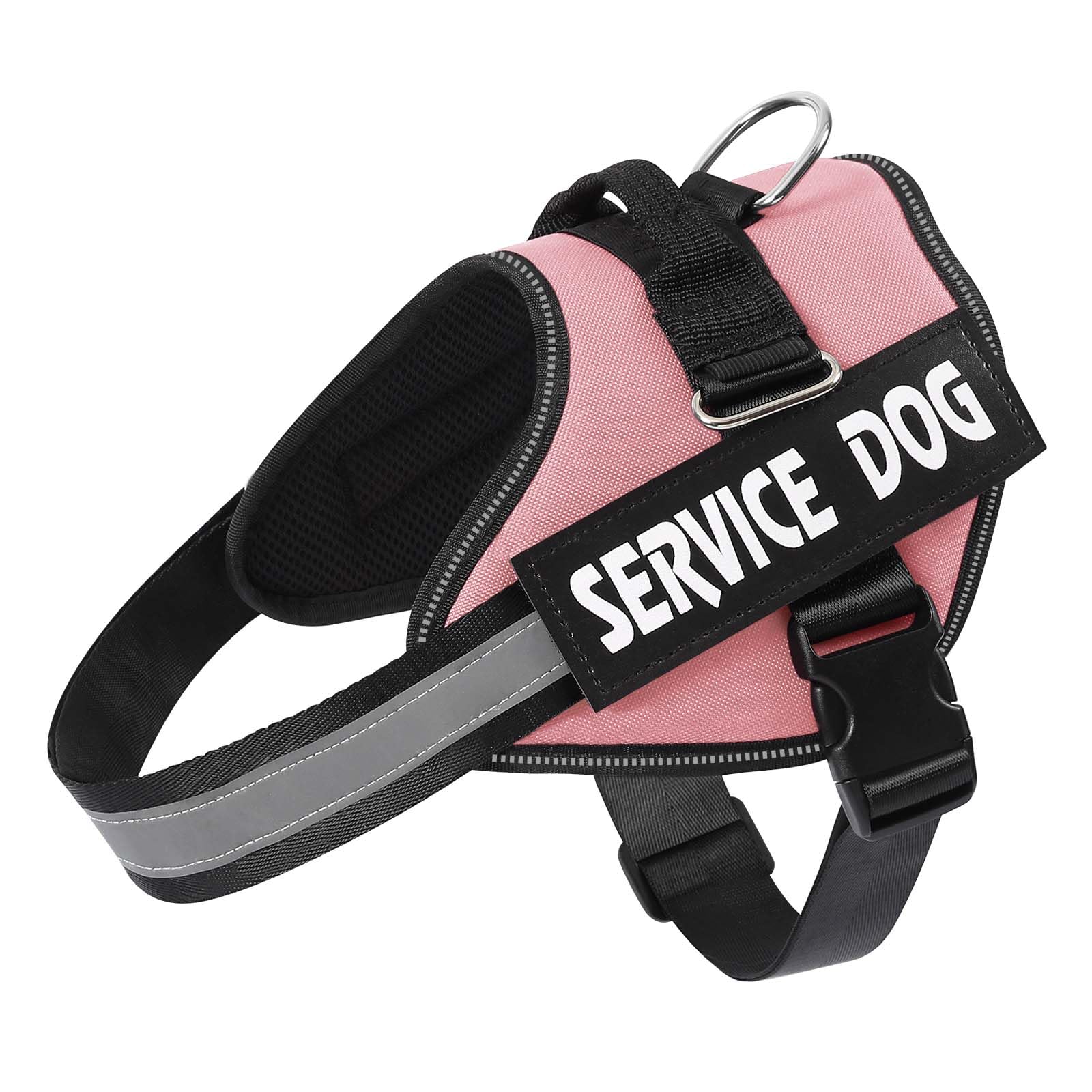MUMUPET Service Dog Harness, No Pull Easy On and Off Pet Vest Harness, 3M Reflective Breathable & Easy Adjust Pet Halters with Nylon Handle - No More Tugging or Choking for Small Medium Large Dogs