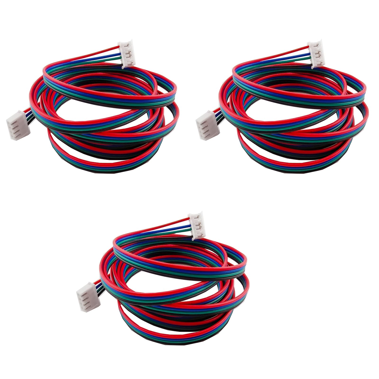 Photo 1 of 3Pcs 1.5M Stepper Motor Cables XH2.54 4Pin to 6Pin Terminal Motor Wires, Ender 3 Stepper Motor Cable, 4 Pin to 6 Pin 3D Printer Stepper Motor Cables for Nema 17 Stepper Motor,
